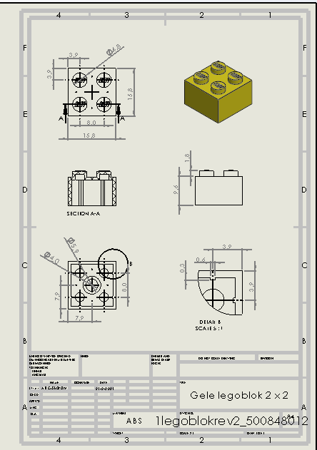 Technische tekening van Ali Göküzüm